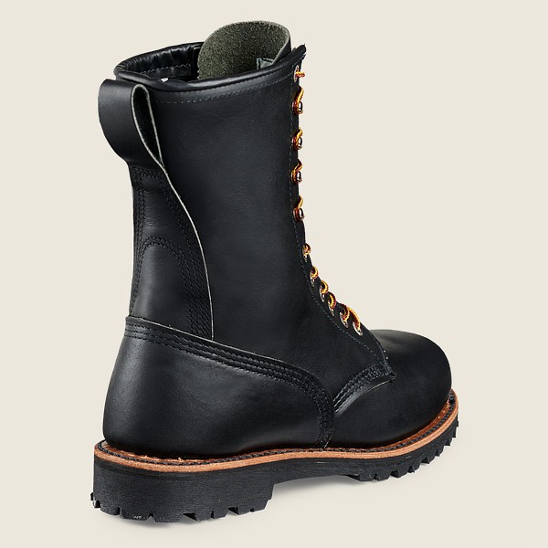 Red Wing Womens Loggermax - 9-inch Soft Toe - Made To Order - Work Boots Black - 2175KHUTG